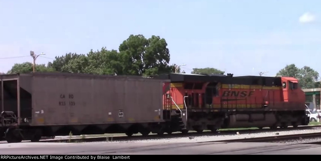 BNSF coal train DPU